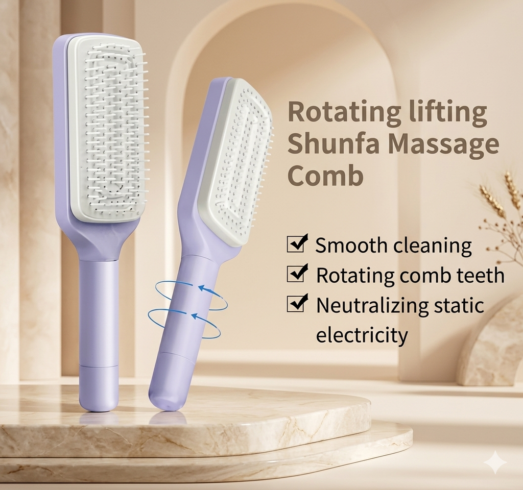 Self-Cleaning Hair Brush